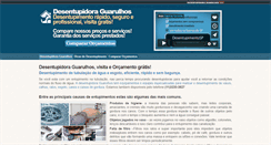 Desktop Screenshot of desentupidoraguarulhos.net